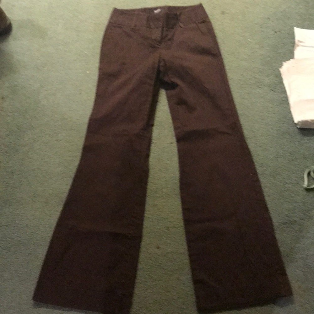 Dark brown slacks